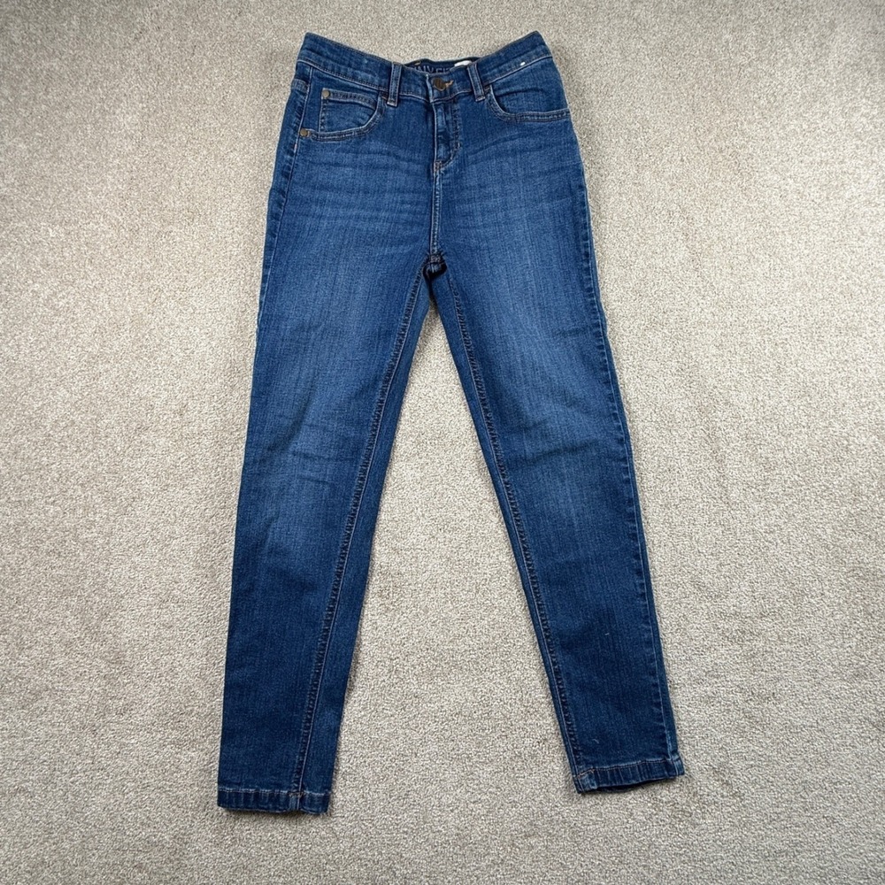 John Lewis Skinny Fit Jeans Womens 12‎ Medium Wash Denim Blue Stretch 5-Pocket